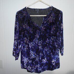 Purple Top- 3/4 Sleeve- Size Small- New